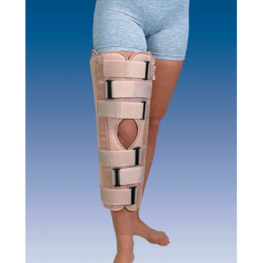 ORTESIS MEDIA INMOVILIZADORA DE RODILLA DE TRES PANELES A 0º
