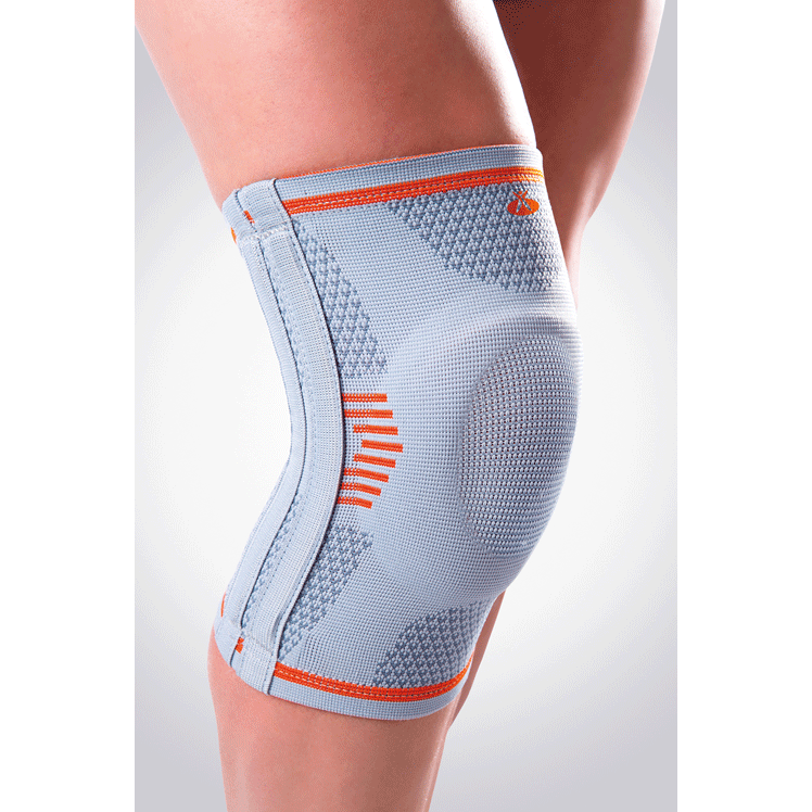 RODILLERA ELÁSTICA CON ESTABILIZADORES LATERALES Y ALMOHADILLA EN GEL